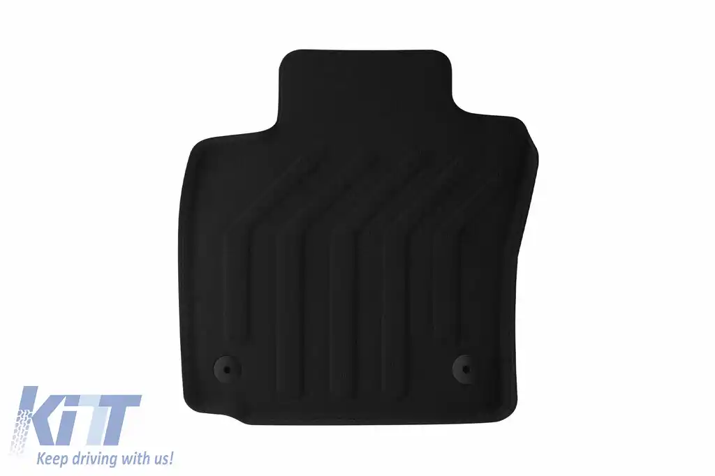 Mochete textile 3D Gumarny Zubri potrivite pentru Volkswagen Golf VI 2008-2013, Skoda Octavia 2008-2012, set de 4 bucăți, negru-image-6254086