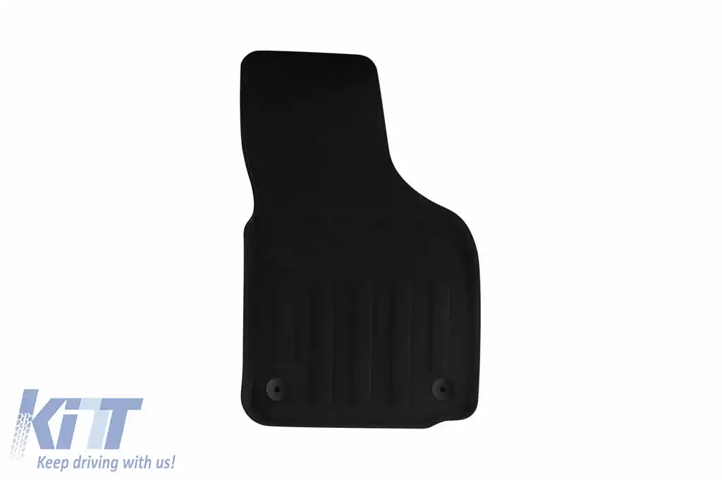 Mochete textile 3D Gumarny Zubri potrivite pentru Volkswagen Golf VI 2008-2013, Skoda Octavia 2008-2012, set de 4 bucăți, negru-image-6254087