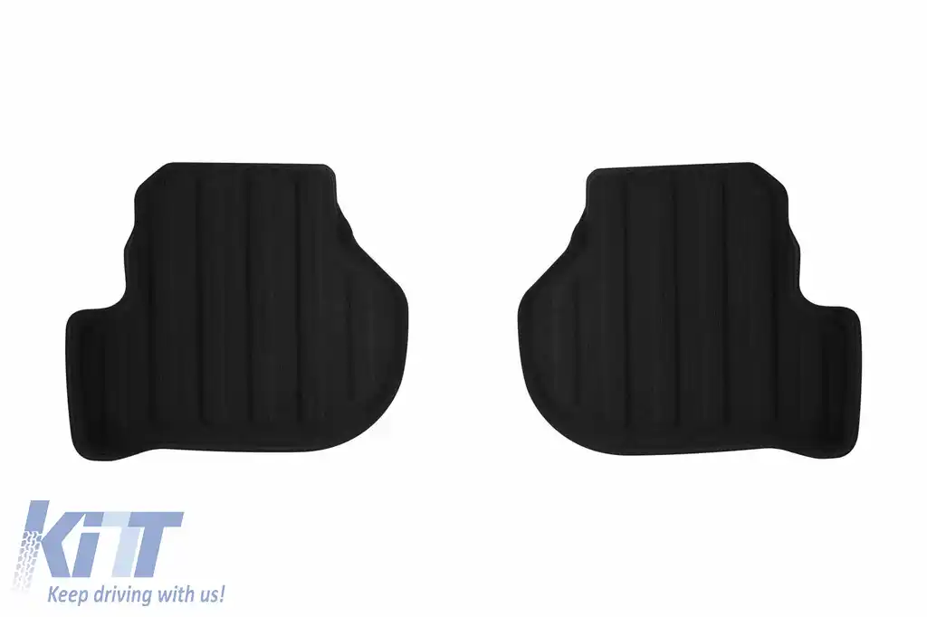 Mochete textile 3D Gumarny Zubri potrivite pentru Volkswagen Golf VI 2008-2013, Skoda Octavia 2008-2012, set de 4 bucăți, negru-image-6254088