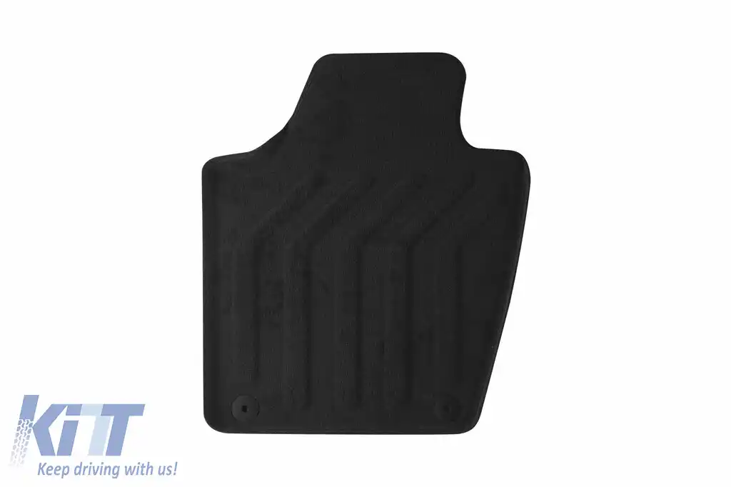 Mochete textile 3D Gumarny Zubri potrivite pentru Skoda Fabia 2014-2021, set de 4 bucăți, negru-image-6254100