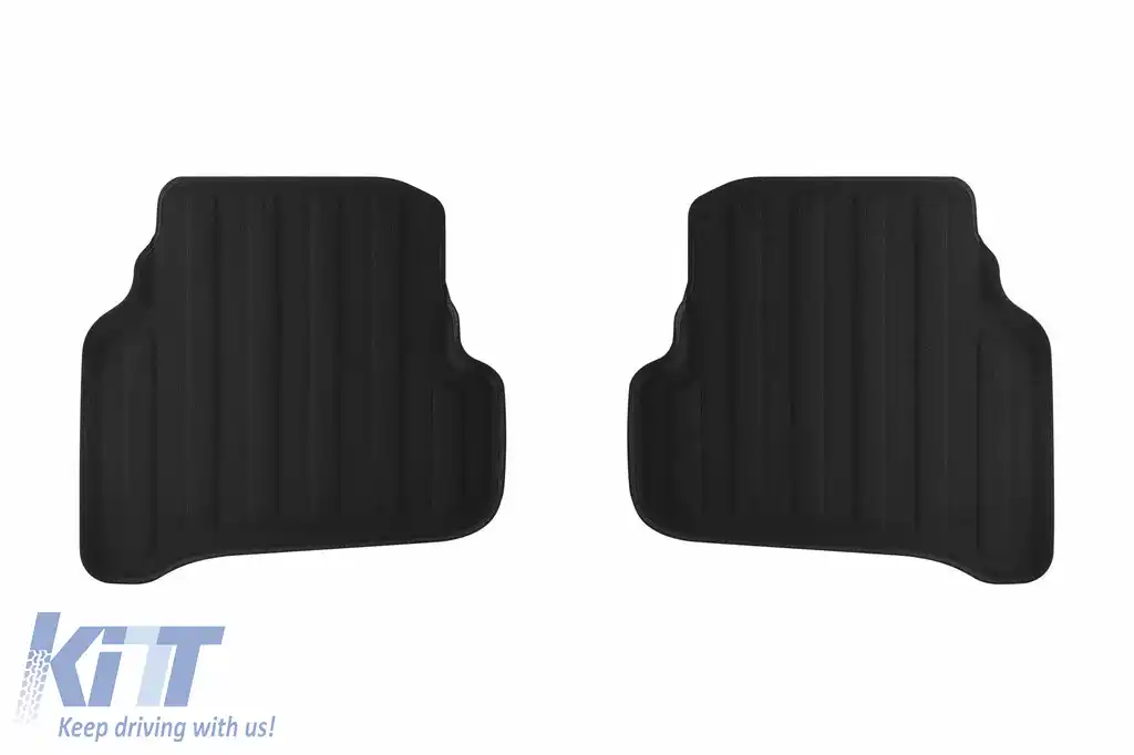 Mochete textile 3D Gumarny Zubri potrivite pentru Skoda Fabia 2014-2021, set de 4 bucăți, negru-image-6254102