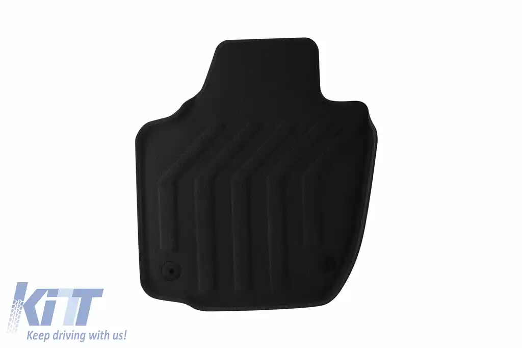 Mochete textile 3D Gumarny Zubri potrivite pentru Skoda Rapid, Seat Toledo 2012-2019, set de 4 bucăți, negru-image-6254107