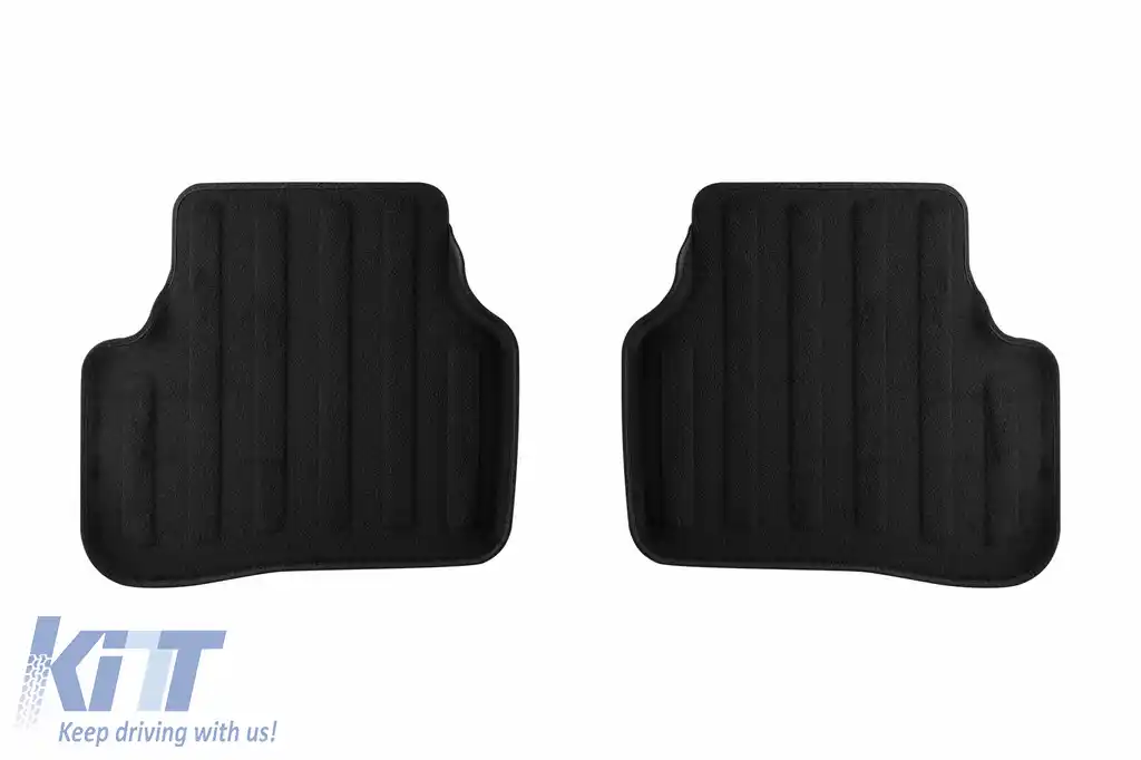 Mochete textile 3D Gumarny Zubri potrivite pentru Volkswagen Passat B6 2005-2010, Volkswagen Passat B7 2011-2014, set de 4 bucăți, negru-image-6254123