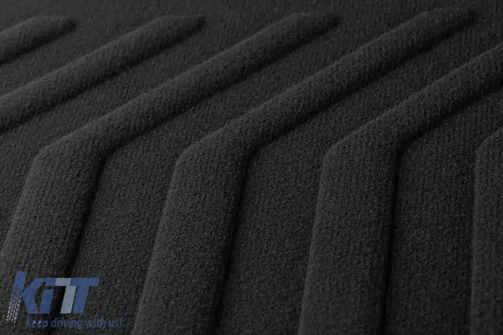 Mochete textile 3D Gumarny Zubri potrivite pentru Volkswagen Passat B6 2005-2010, Volkswagen Passat B7 2011-2014, set de 4 bucăți, negru-image-6254126