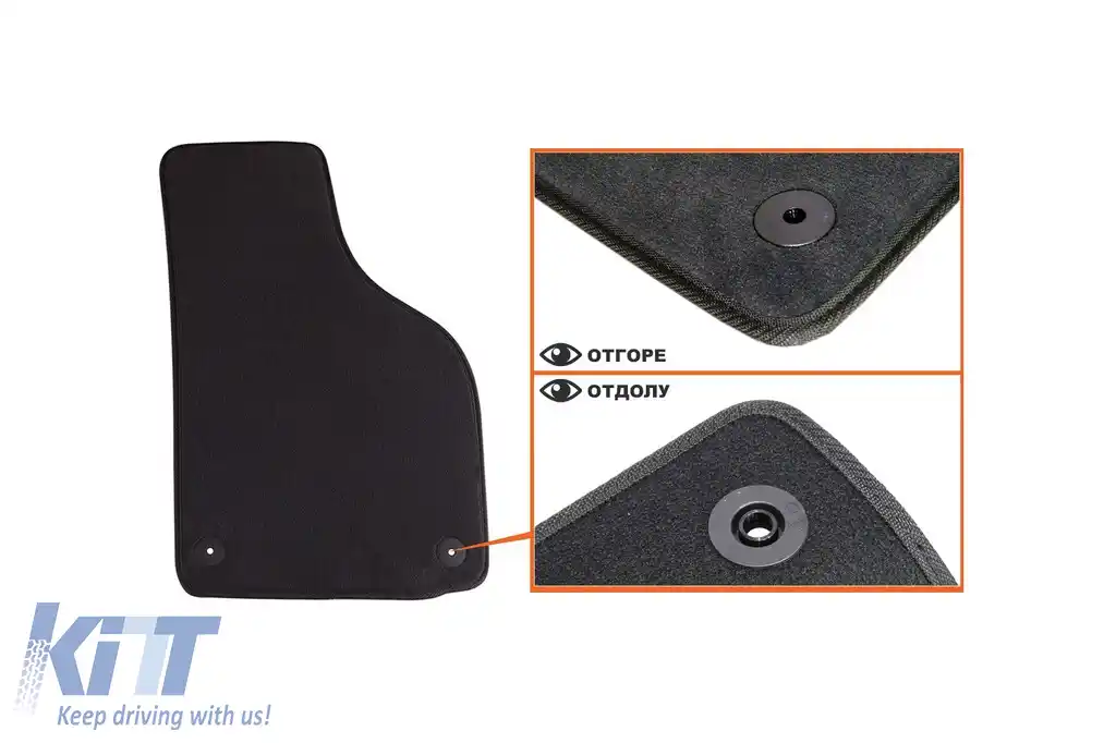 Mochete textile cu trei straturi din material Petex Style potrivite pentru Skoda Octavia sedan, combi 2008-2013, set de 4 bucăți, negru-image-6241615