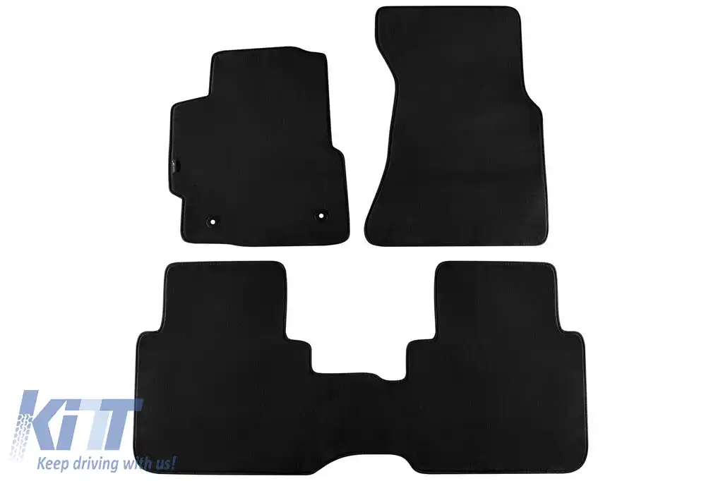 Mochete textile cu trei straturi din material Petex Style potrivite pentru Honda CR-V 1997-2002 cu transmisie manuală, formate din 3 părți, negre