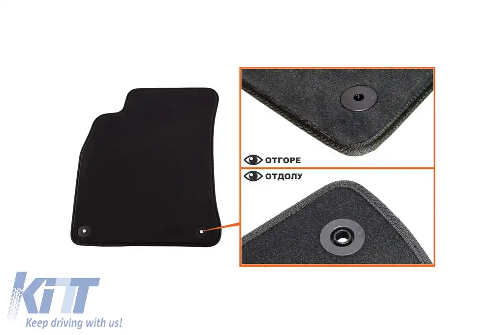 Mochete textile cu trei straturi din material Petex Style potrivite pentru Audi A5 coupe, cabrio, S5 2007-2017, set de 4 piese, negru-image-6242761