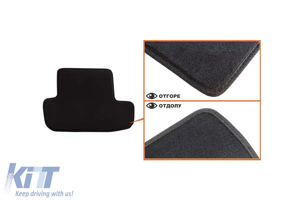Mochete textile cu trei straturi din material Petex Style potrivite pentru Audi A5 coupe, cabrio, S5 2007-2017, set de 4 piese, negru-image-6242764