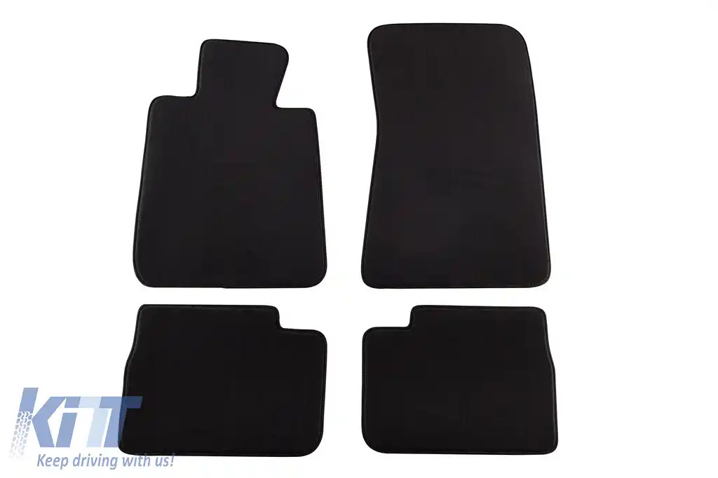 Mochete textile cu trei straturi potrivite pentru BMW Seria 3 E30 1982-1994, set de 4 bucăți, negru