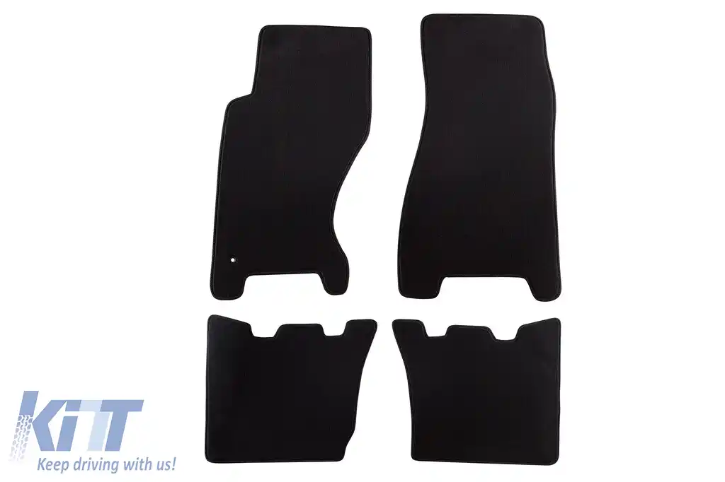 Mochete textile cu trei straturi potrivite pentru Jeep Grand Cherokee 2004-2010, set de 4 bucăți, negru