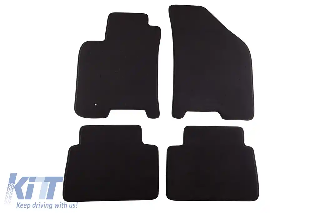 Mochete textile cu trei straturi potrivite pentru Chevrolet Lacetti, Nubira 2003-2010, set de 4 bucăți, negru