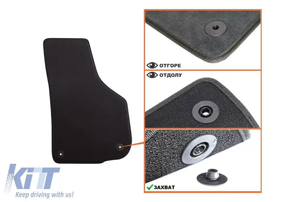 Mochete textile cu trei straturi potrivite pentru Skoda Superb sedan, combi 2008-2015, set de 4 bucăți, negru-image-6241622