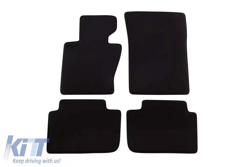 Mochete textile cu trei straturi potrivite pentru BMW X3 E83 2004-2010, set de 4 bucăți, negru
