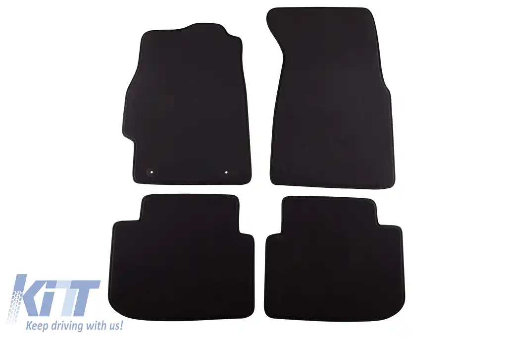 Mochete textile cu trei straturi potrivite pentru Honda Civic 1999-2001, 3 uși, set de 4 bucăți, negru