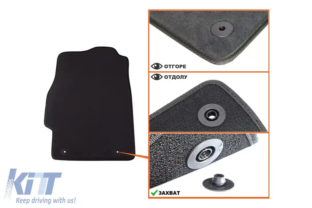 Mochete textile cu trei straturi potrivite pentru Honda Civic 1999-2001, 3 uși, set de 4 bucăți, negru-image-6241713