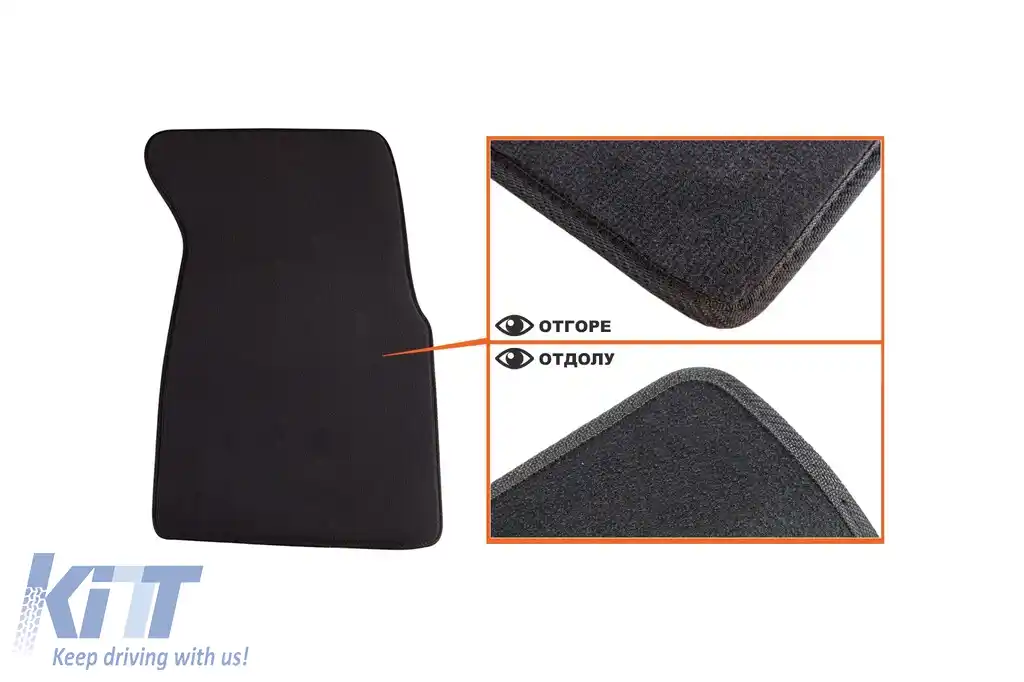 Mochete textile cu trei straturi potrivite pentru Honda Civic 1999-2001, 3 uși, set de 4 bucăți, negru-image-6241714