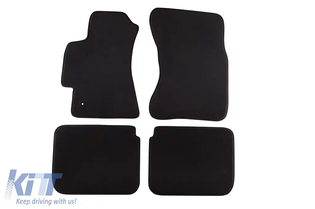 Mochete textile cu trei straturi potrivite pentru Subaru Legacy, Outback 2003-2009, set de 4 bucăți, negru