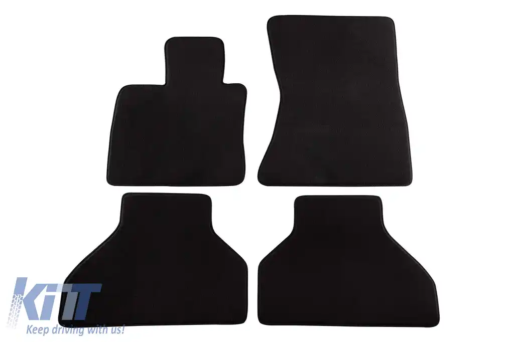 Mochete textile cu trei straturi potrivite pentru BMW X5 E70 2007-2013, set de 4 bucăți, negru