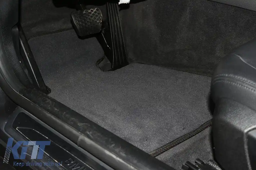 Mochete textile cu trei straturi potrivite pentru BMW Seria 3 F30 sedan, F31 touring 2012-2019, set de 4 bucăți, negru-image-6242003