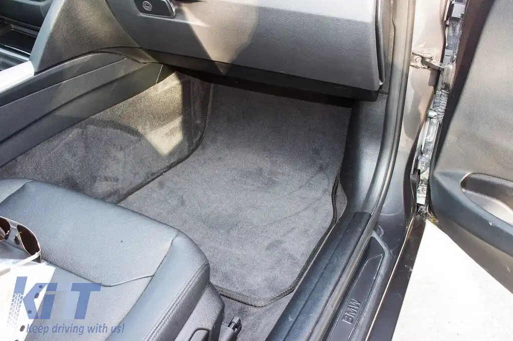 Mochete textile cu trei straturi potrivite pentru BMW Seria 3 F30 sedan, F31 touring 2012-2019, set de 4 bucăți, negru-image-6242004