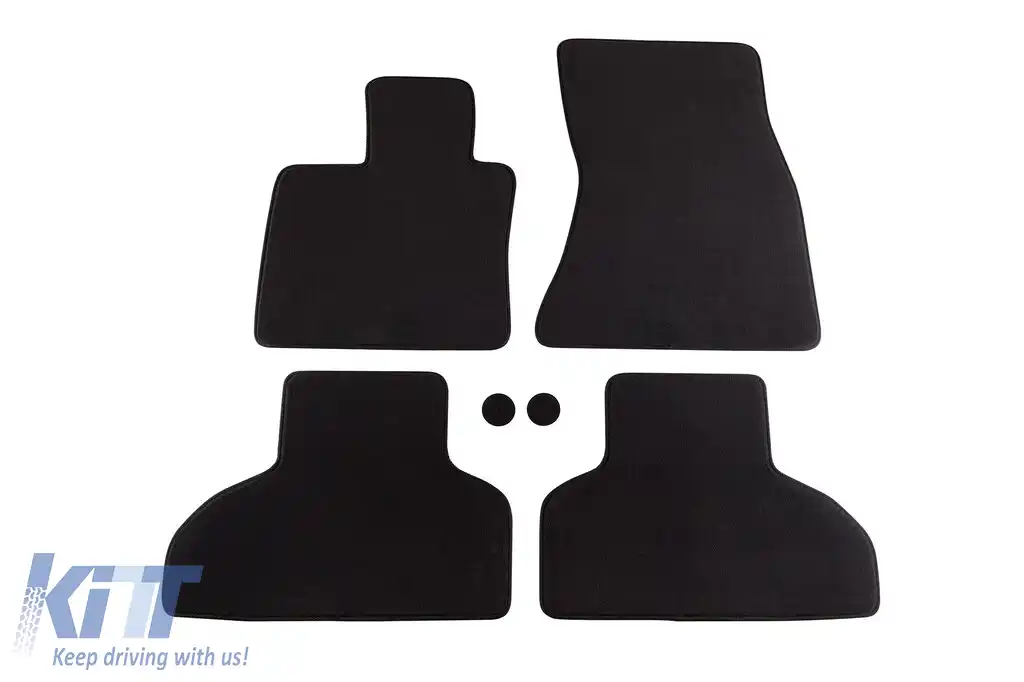 Mochete textile cu trei straturi potrivite pentru BMW X5 F15 2013-2018, set de 4 bucăți, negru