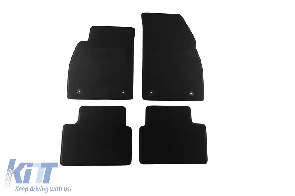 Mochete textile cu trei straturi potrivite pentru Opel Insignia sedan, break 2008-2013, set de 4 piese, negru