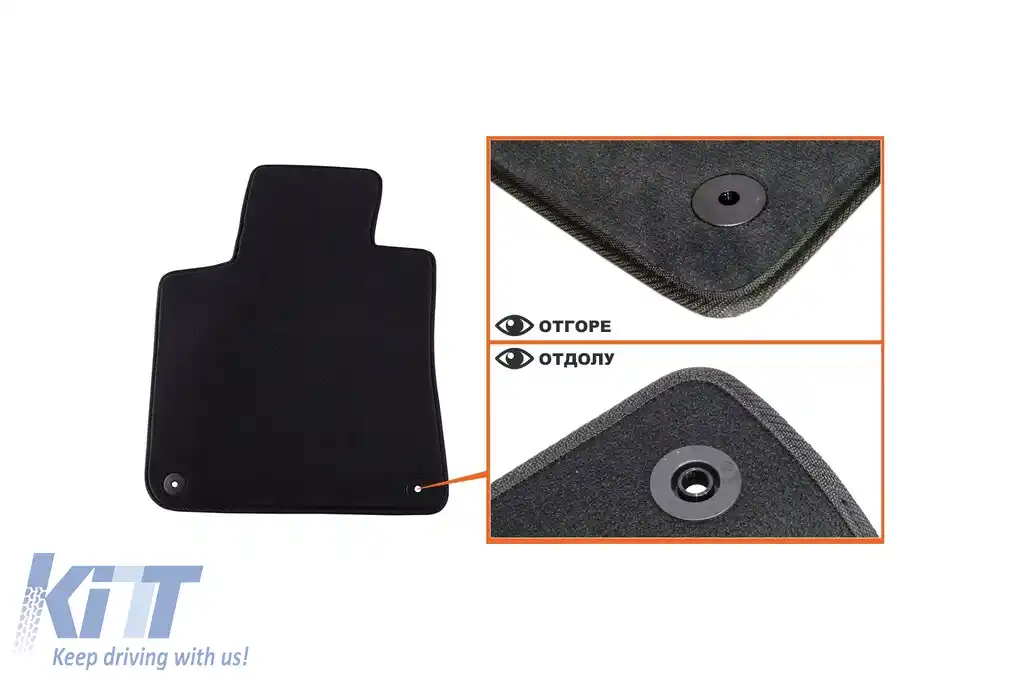 Mochete textile cu trei straturi potrivite pentru Peugeot 308 2013-2021, set de 4 bucăți, negru-image-6242423