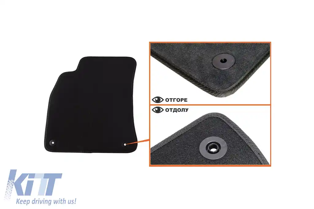 Mochete textile cu trei straturi potrivite pentru Audi A4 sedan, break 2007-2015, A4 Allroad, A5 Sportback 2009-2016, set de 4 bucăți, negru-image-6242775