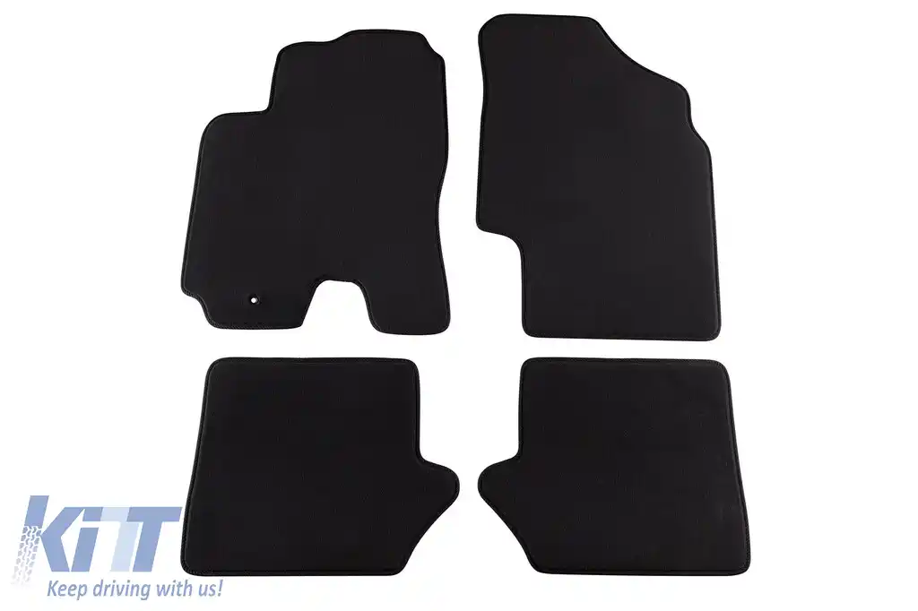 Mochete textile cu trei straturi, potrivite pentru Toyota Rav4 2000-2003, 3 uși, 4 piese, negru