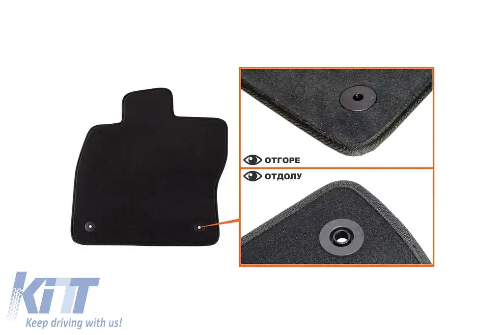 Mochete textile cu trei straturi, potrivite pentru VW Golf VI Combi 2009-2013, Golf VII Hatchback, Combi, Alltrack 2012-2019, Golf VIII după 2019, set de 4 bucăți, negru-image-6241478