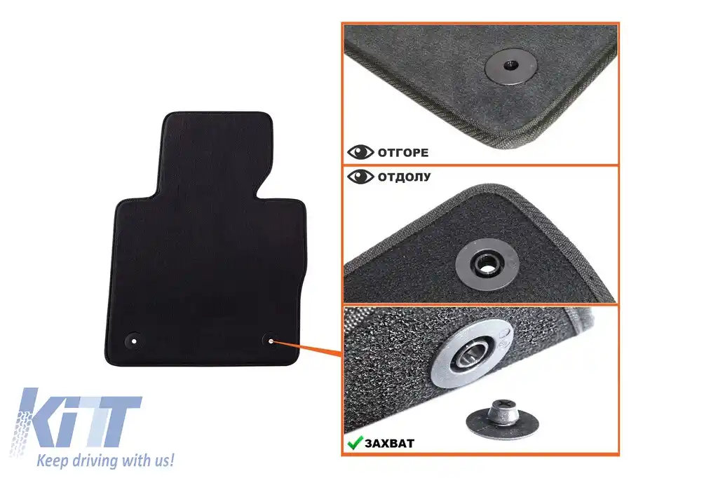 Mochete textile cu trei straturi, potrivite pentru Range Rover 2002-2012, set de 2 bucăți, negre-image-6241550