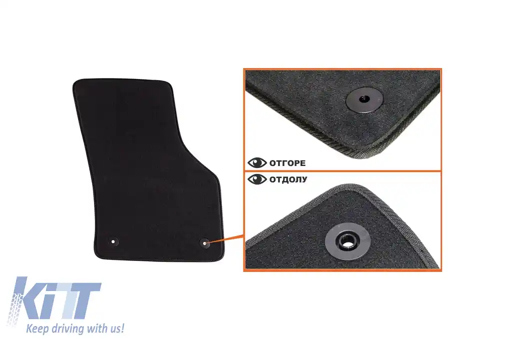 Mochete textile cu trei straturi, potrivite pentru VW Passat B8 sedan, break, hibrid GTE după 2014, set de 4 bucăți, negru-image-6241639