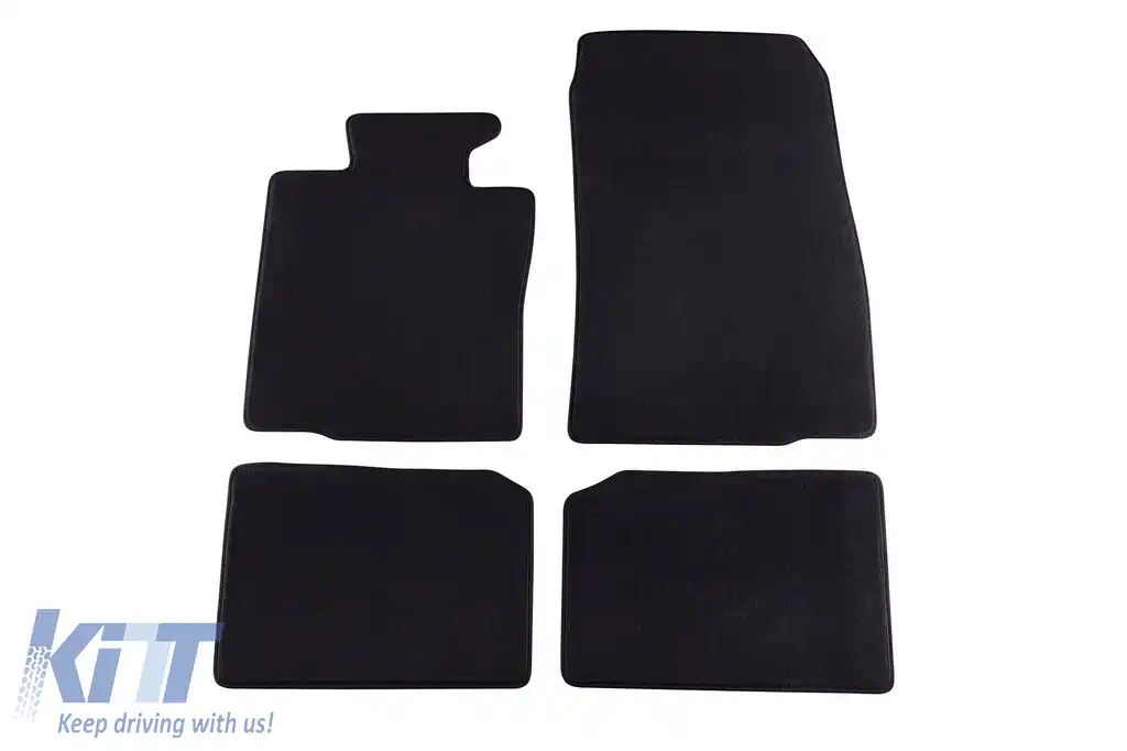 Mochete textile cu trei straturi, potrivite pentru Mini Countryman 2010-2014, Paceman 2013-2016, set de 4 bucăți, negru