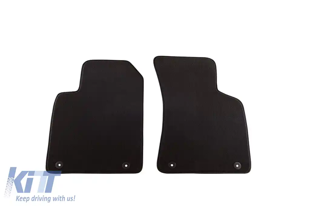 Mochete textile cu trei straturi, potrivite pentru Audi TT coupe, cabrio 1999-2006, set de 2 bucăți, negru