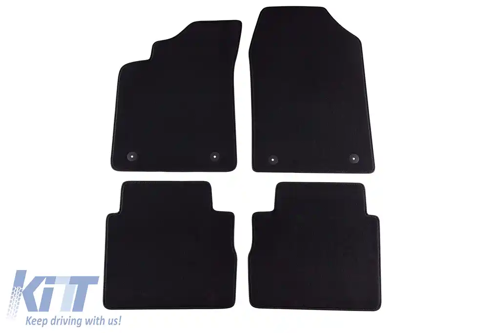 Mochete textile cu trei straturi, potrivite pentru Opel Signum 2003-2008, set de 4 bucăți, negre