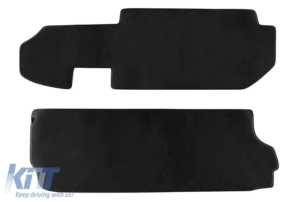 Mochete textile cu trei straturi, potrivite pentru VW T4 1999-2003, cu 6 locuri, 2 părți, negre
