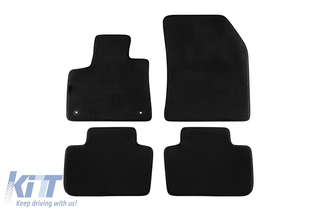Mochete textile cu trei straturi, potrivite pentru Peugeot 3008 după 2016, set de 4 bucăți, negre
