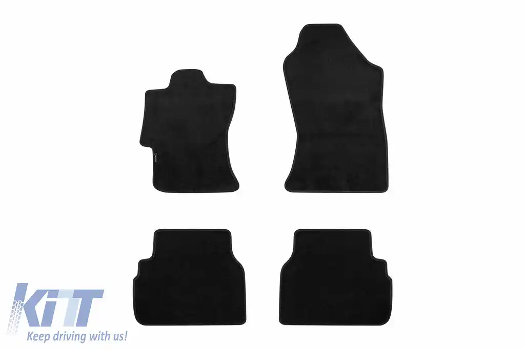 Mochete textile cu trei straturi, potrivite pentru Subaru XV, Impreza după 2017, set de 4 bucăți, negru