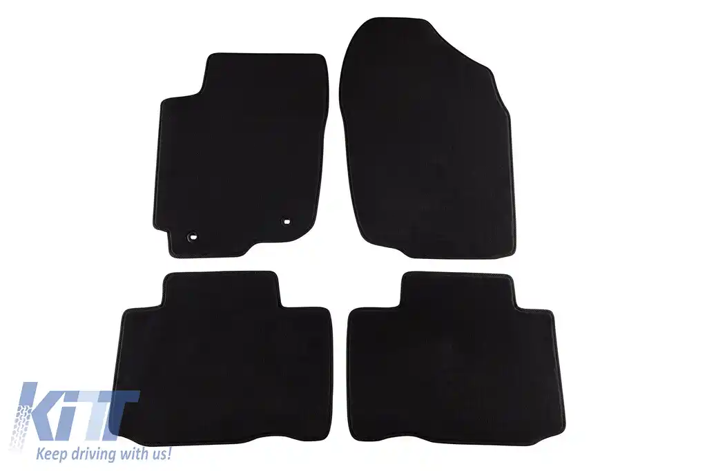 Mochete textile cu trei straturi, potrivite pentru Toyota Rav4 2013-2018, set de 4 bucăți, negre
