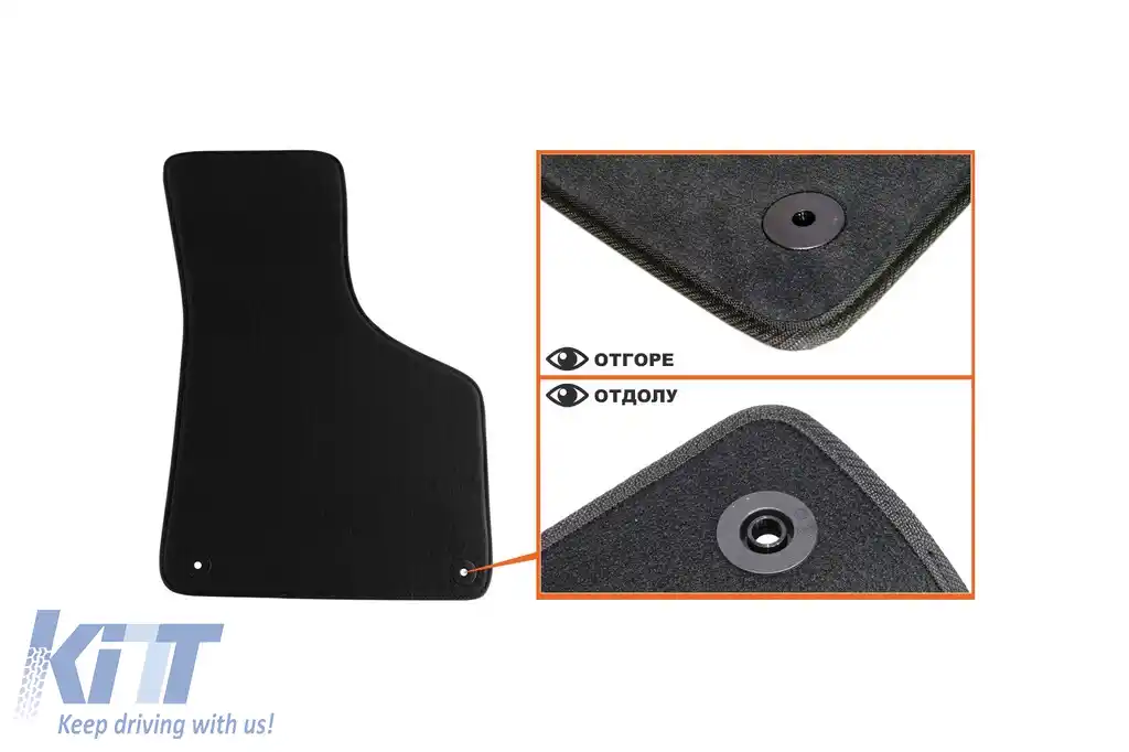Mochete textile cu trei straturi, potrivite pentru Audi A3 cu 3 uși, Sportback, S3 2003-2013, set de 4 bucăți, negru-image-6242486