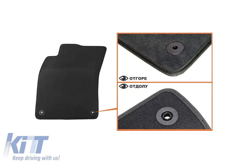 Mochete textile cu trei straturi, potrivite pentru Audi A6 sedan, break 2004-2008, set de 4 bucăți, negru-image-6242514