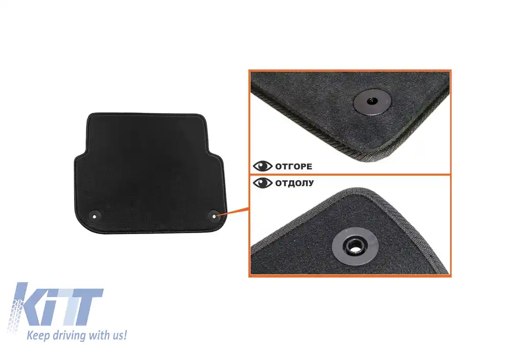 Mochete textile cu trei straturi, potrivite pentru Audi A6 sedan, break 2004-2008, set de 4 bucăți, negru-image-6242517