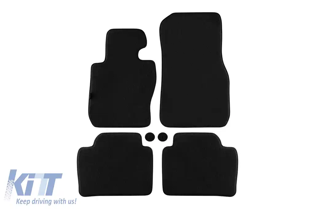 Mochete textile cu trei straturi, potrivite pentru BMW Seria 3 F30 sedan, F31 touring 2012-2019 X-Drive, set de 4 bucăți, negru