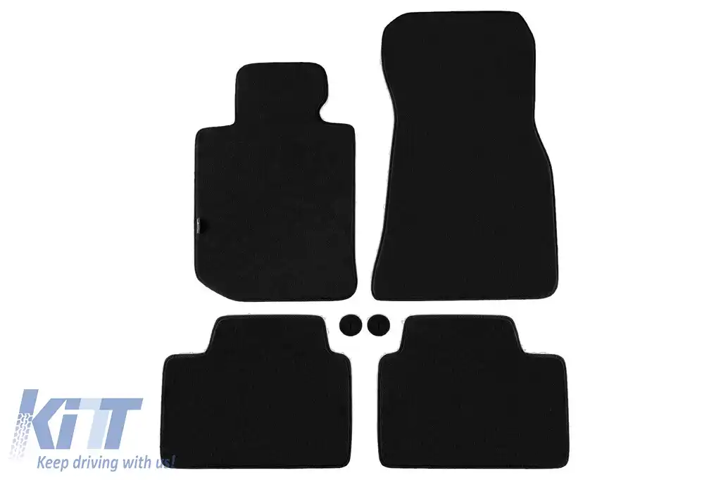 Mochete textile cu trei straturi, potrivite pentru BMW Seria 3 G20 sedan, G21 touring după 2019, set de 4 bucăți, negru