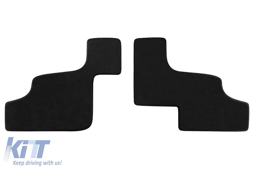 Mochete textile cu trei straturi, potrivite pentru Mercedes GL X166 2012-2015, GLS X166 după 2015, cu 7 locuri pentru al treilea rând de scaune, set de 2 bucăți, negru