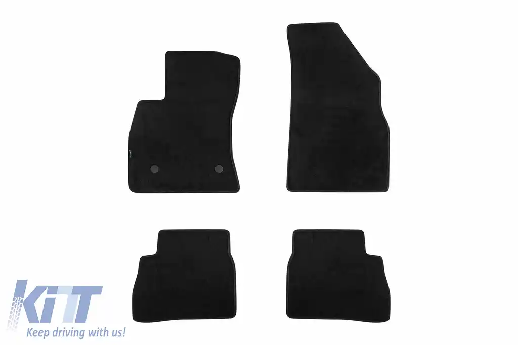 Mochete textile cu trei straturi, potrivite pentru Opel Combo 2012-2018, cu 5 sau 7 locuri, set de 4 bucăți, negru