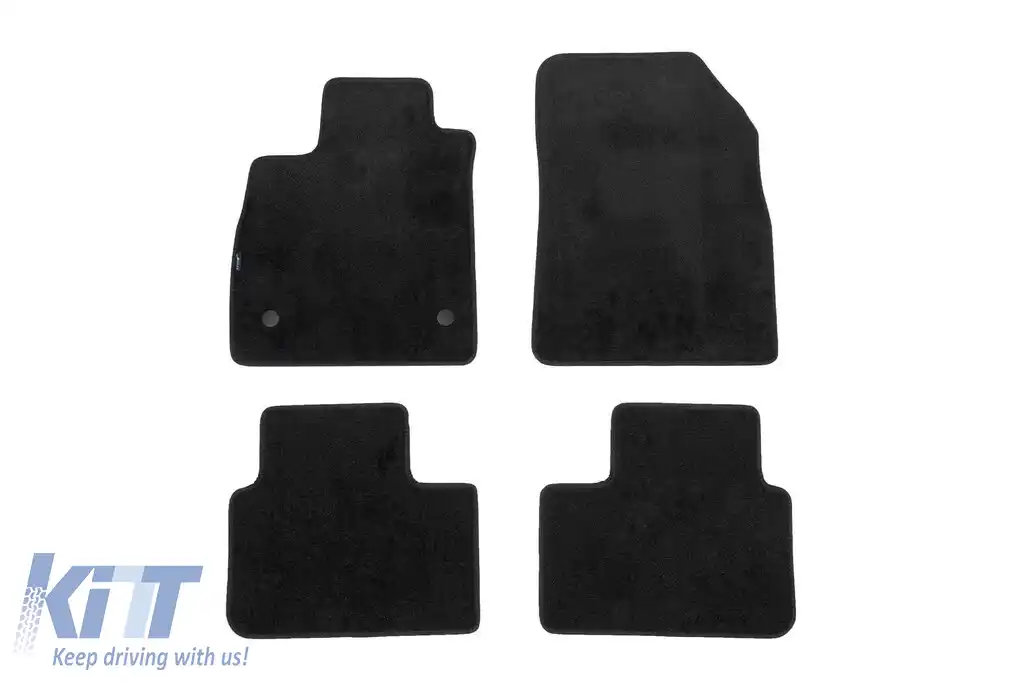 Mochete textile cu trei straturi, potrivite pentru Renault Talisman după 2016, set de 4 bucăți, negre