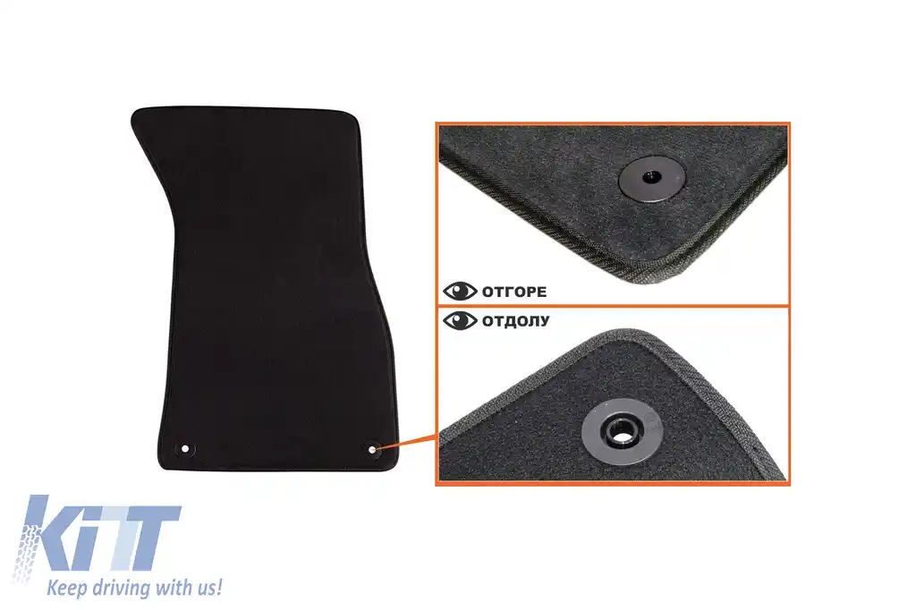 Mochete textile cu trei straturi, potrivite pentru Audi S8 2007-2010, set de 4 bucăți, negru-image-6242755