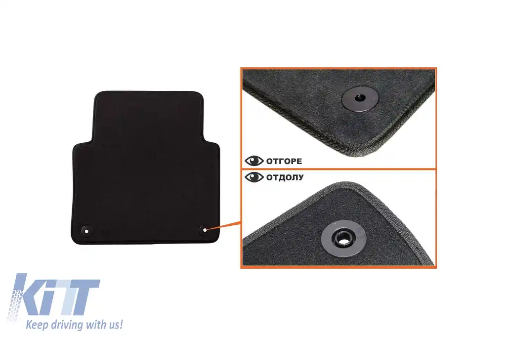 Mochete textile cu trei straturi, potrivite pentru Audi S8 2007-2010, set de 4 bucăți, negru-image-6242757