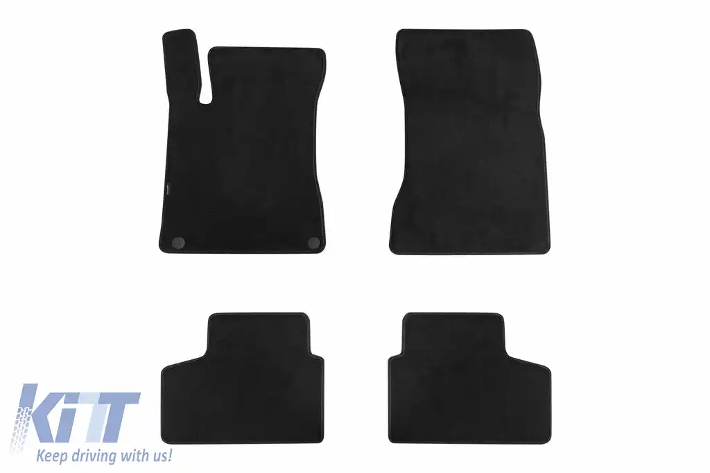 Mochete textile cu trei straturi, potrivite pentru Mercedes GLB X247 după 2020, set de 4 bucăți, negru